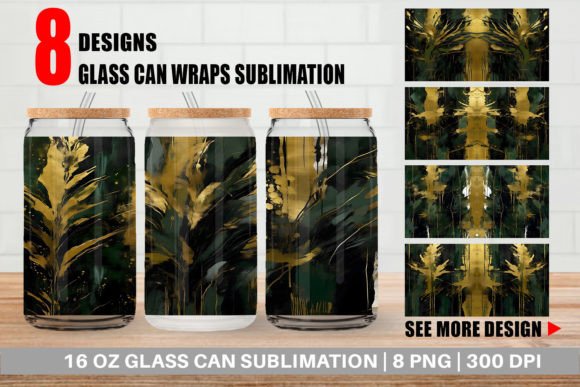 Download Glass Can Contemporary Art Dark Moss - Premium Bundle