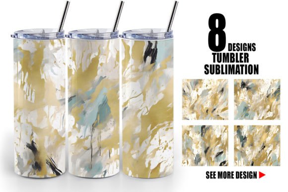 Download Tumbler Contemporary Art and Gold - Contemporary art Collection