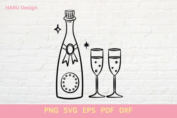 Download HandDrawn Wedding Item Wine Glass - Item Collection